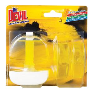 Dr. Devil WC záves gél 3 x 55 ml Lemon Fresh