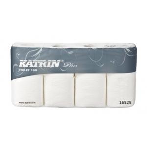 Toaletný papier 3-vrstvový KATRIN Plus Toilet 160, návin 17,25 m (8 ks)