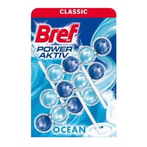 Bref Power Aktiv WC závesný blok tuhý 3x50g Oceán