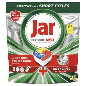 JAR tablety do umývačky riadu Platinum All in One Lemon 63 ks