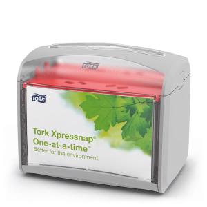 Zásobník na obrúsky stolný TORK Xpressnap, svetlosivý N4