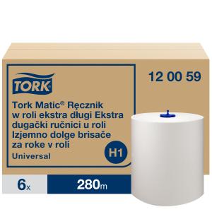 Papierové uteráky Tork Matic- extra dlhé biele 6 ks