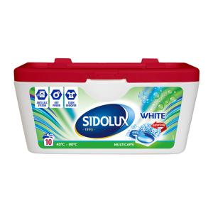 Kapsule na pranie Sidolux multicaps white 10 ks