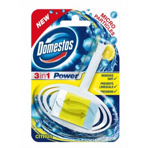 Domestos 3 in1 WC blok závesný tuhý Citrus 40g