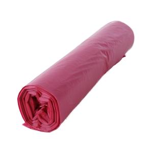 Vrecia zaväzovacie 60 ℓ, 30 mic., 60 x 70 cm, LDPE červené (25 ks)