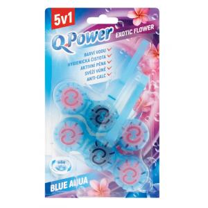 Q-Power WC závesný blok tuhý Exotic Flower (2ks)