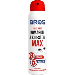 BROS sprej proti kliešťom a komárom MAX 90 ml