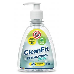 CleanFit dezinfekčný gél 70% citrus na ruky s pumpičkou 300ml