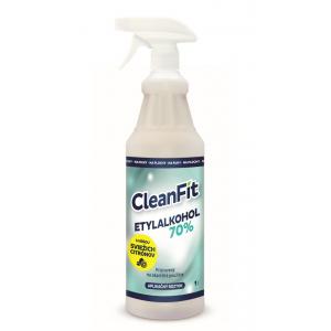 CleanFit dezinfekčný roztok Etylakohol 70% citrus 1l + rozprašovač ZDARMA