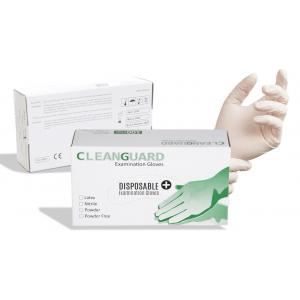 Rukavice CLEANGUARD jednorazové latex. nepudrované, biele XL 100ks