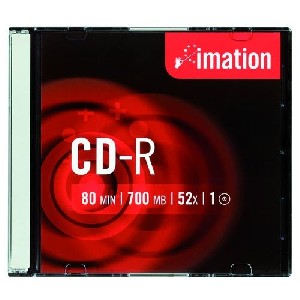 CD-R Imation 52x, 700 MB slim