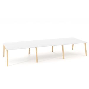 Pracovné stoly Bench ALFA ROOT 420x160cm, biely