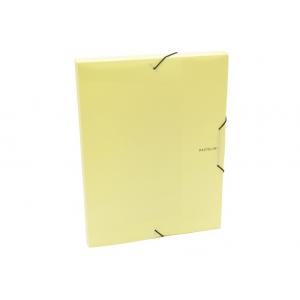 Plastový box s gumičkou Karton PP Pastelini žltý