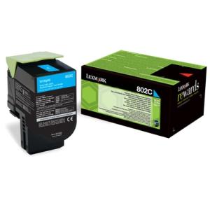 Toner Lexmark 802C pre CX310/CX410/CX510 cyan (1.000 str.)