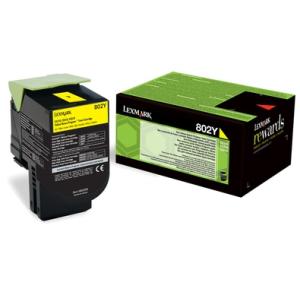 Toner Lexmark 802Y yellow (1.000 str.)