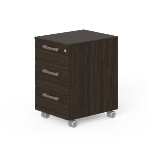Kontajner mobilný 3 zásuvky Lenza Wels, 40,8x63,3x50,4cm, wenge