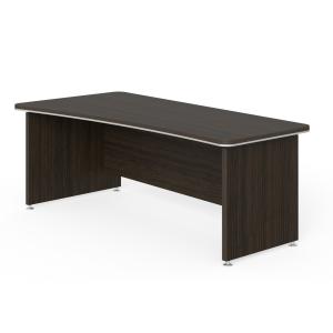 Pracovný stôl Lenza Wels, zúžený vpravo, 200x76,2x100/78cm, wenge