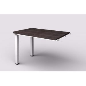 Prídavný stôl Lenza Wels, 110x76,2x70cm, kovové nohy - wenge