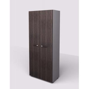 Šatníková skriňa Lenza Wels, hlboká s tyčou na vešiaky, 79,8x196,5x60,4cm, wenge