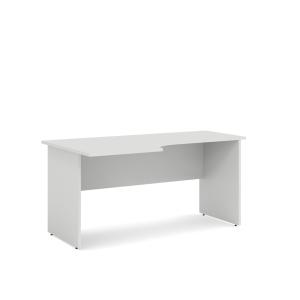Pracovný stôl ľavý BASIC, 160x76x90cm, biela