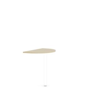 Doplnkový stôl bez nohy BASIC, 80x2,2x50cm, breza