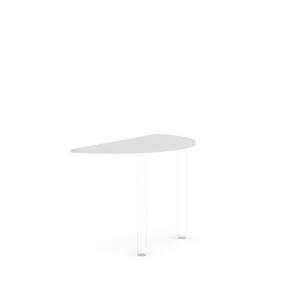 Doplnkový stôl bez nohy BASIC, 120x2,2x60cm, biela