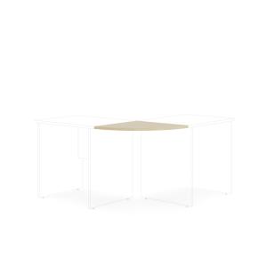Doplnkový stôl bez nohy BASIC, 60x2,2x60cm, breza