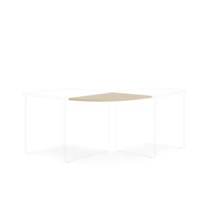 Doplnkový stôl bez nohy BASIC, 80x2,2x60cm, breza