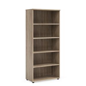 Policová skriňa BASIC, otvorená, 80x40x182,1cm, dub Sonoma