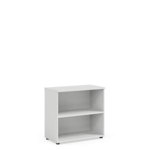 Policová skriňa BASIC, otvorená, 80x40x76,5cm, biela
