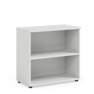 Policová skriňa BASIC, otvorená, 80x40x76,5cm, biela