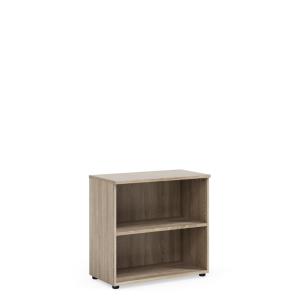 Policová skriňa BASIC, otvorená, 80x40x76,5cm, dub Sonoma