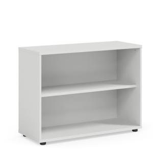Policová skriňa BASIC, otvorená 100x40x75,3cm, biela