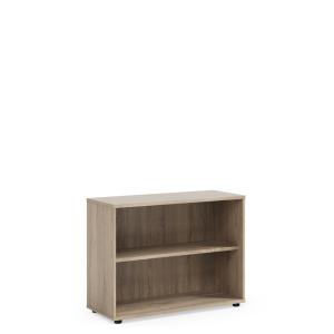 Policová skriňa BASIC, otvorená, 100x40x75,3cm, dub Sonoma