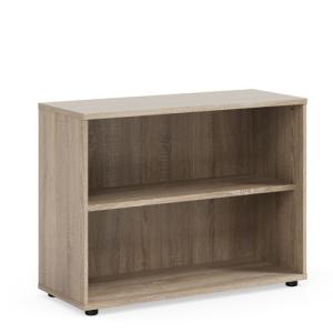 Policová skriňa BASIC, otvorená, 100x40x75,3cm, dub Sonoma