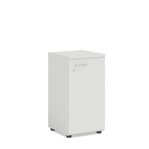 Policová skriňa BASIC, pravé dvere so zámkom, 40x40x76,5cm, biela