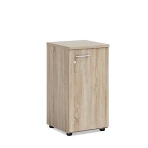 Policová skriňa BASIC, pravé dvere so zámkom, 40x40x76,5cm, dub Sonoma