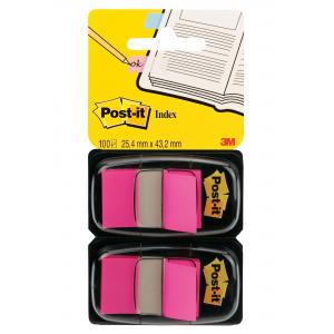 Záložky Post-it Index široké 25x43 ružová