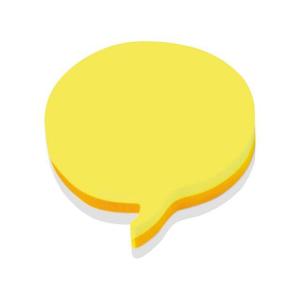Samolepiaci bloček Speech bubble cube 70x70mm