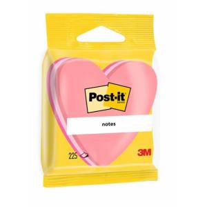 Samolepiaci bloček SRDCE 70x70mm 225 lístkov