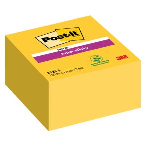 Bloček kocka Post-it Super Sticky 76x76mm žltá 350l