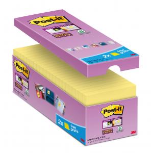 Bločky Post-it® Super Sticky žlté 76x76mm zvýhodnene balenie