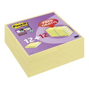 Bločky Post-it Super Sticky 76x76mm 12+12
