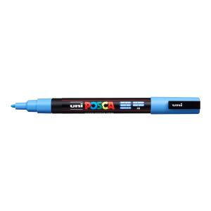 Popisovač uni POSCA PC-3M nebesky modrý
