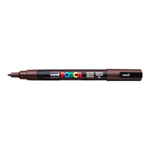 Popisovač uni POSCA PC-3M tmavohnedý