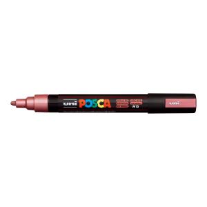Popisovač uni POSCA PC-5M metalicky červený