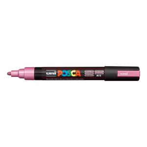 Popisovač uni POSCA PC-5M metalicky ružový