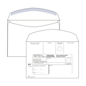 Poštové obálky C5 doručenka do VR OD, Nedoposielať, 100 ks