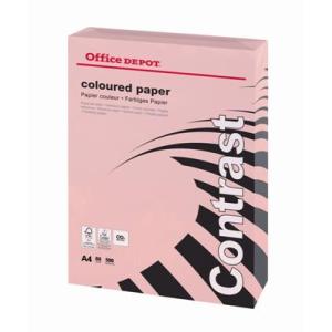 Farebný papier Office Depot A4, pastelová ružová, 80 g/m2