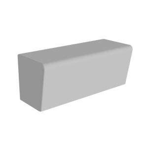 Čalúnená sedačka CUBE CHAT SOFA veľká, 122x50x50 cm, basic